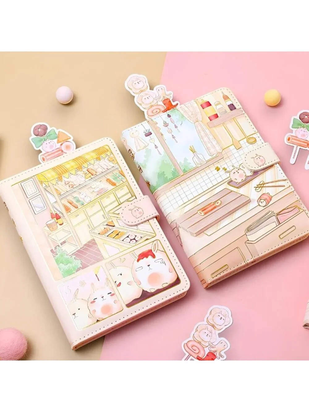 Kawaii Lined Journal - Cute Pastel Notebook for School & Office, 256 Pages